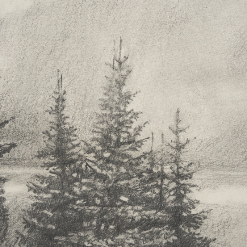 «Northern Forest I a Hand Hand», reproduction d'art encadrée texturée, Northern Forest I