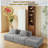Extra-large Three-seater Chenille Fabric Compression Sofa-735171454