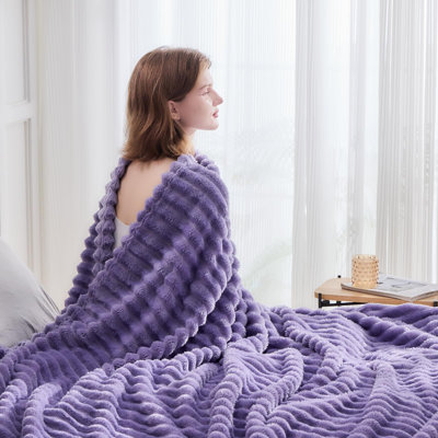 Coussin de lit léger en flanelle soyeuse lavande de qualité supérieure pour lit tout-petit 3D