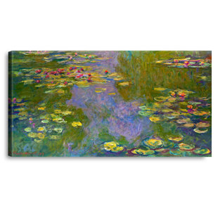 Reproduction d'art classique sur toile, "Nymphéas" par Claude Monet, estampe numérique sur toile pour décoration intérieure