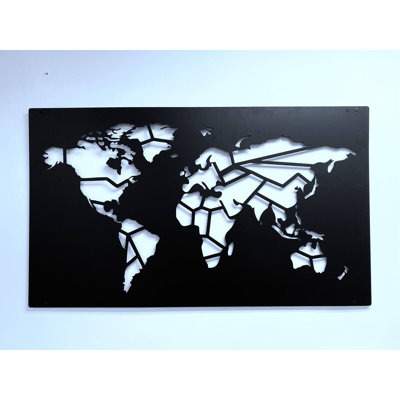 Décoration murale carte du monde