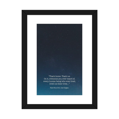 " Pale Blue Dot Carl Sagan "