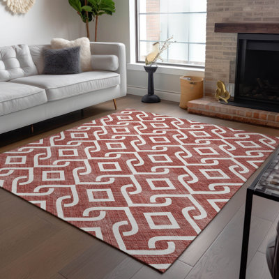 Tapis intérieur / extérieur Kaylani avec envers antidérapant