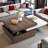 Sarisha Modern Square Coffee Table with Rotatable Top, Two Colors Matching and 1 Hidden Storage Space-1338814159