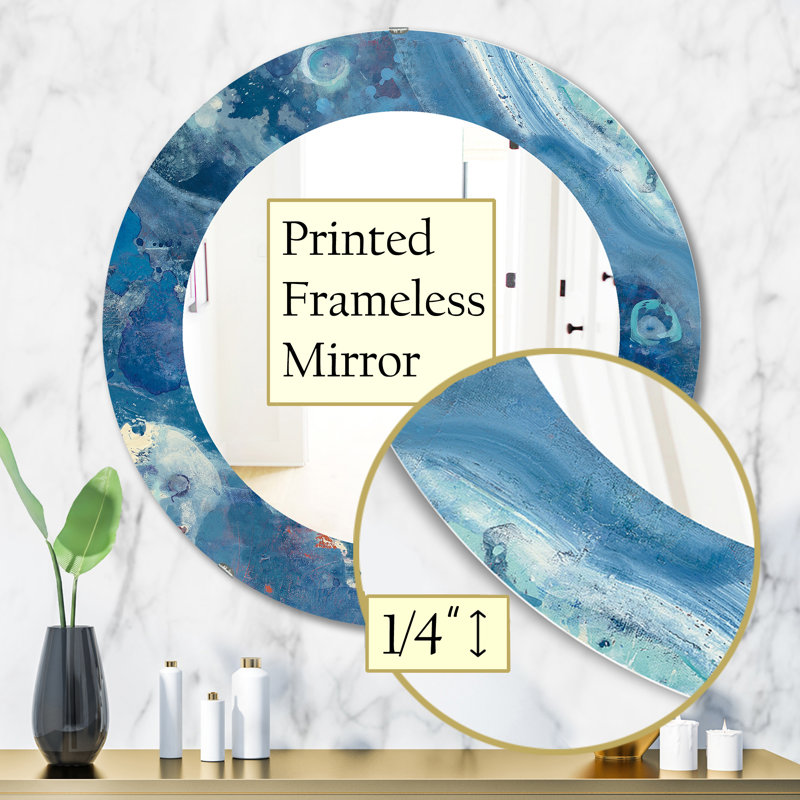 Water III Mirror, 31.5" H x 31.5" W