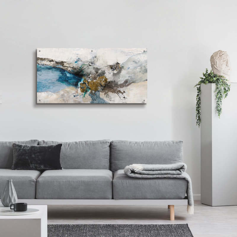 «Night Blue» par Design Fabrikken, art mural en acrylique, H 24 po x l 48 po