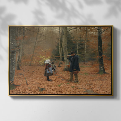 Le bûcheron et ses enfants, 1886 - Hans Andersen Brendekilde, toile tendue avec châssis