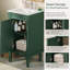 Armoire de salle de bain de style français 18 po avec rangement, solution pour petit espace avec lavabo en céramique, tablette réglable