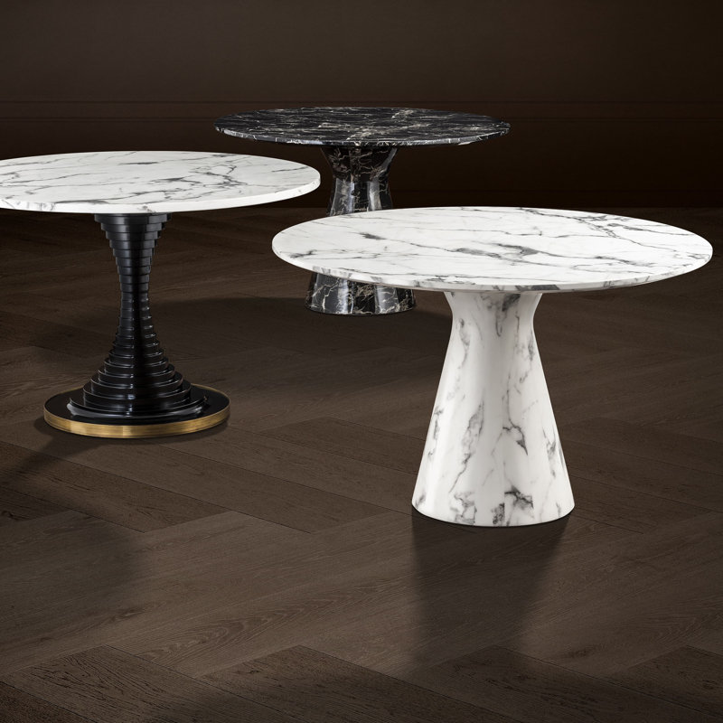 Turner Round Dining Table, White