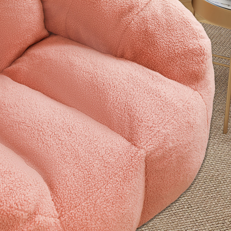 Fauteuil à billes, fauteuil de plancher moderne, Ourson rose
