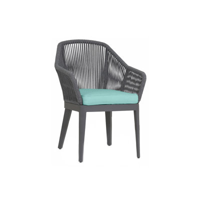 Zelie Patio Dining Armchair with Cushions -  Joss & Main, BC4E77A6A6D94905AC54BF8BD7B63DBF