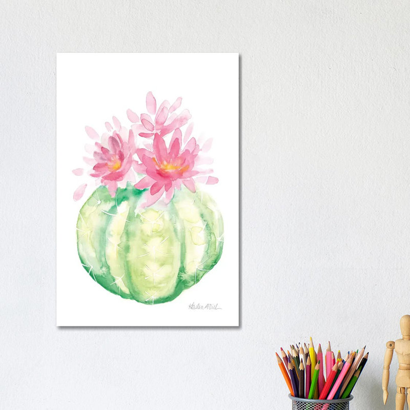 Cactus I by Kirsten Dill - Wrapped Canvas Print, 20.32 cm H x 30.48 cm W