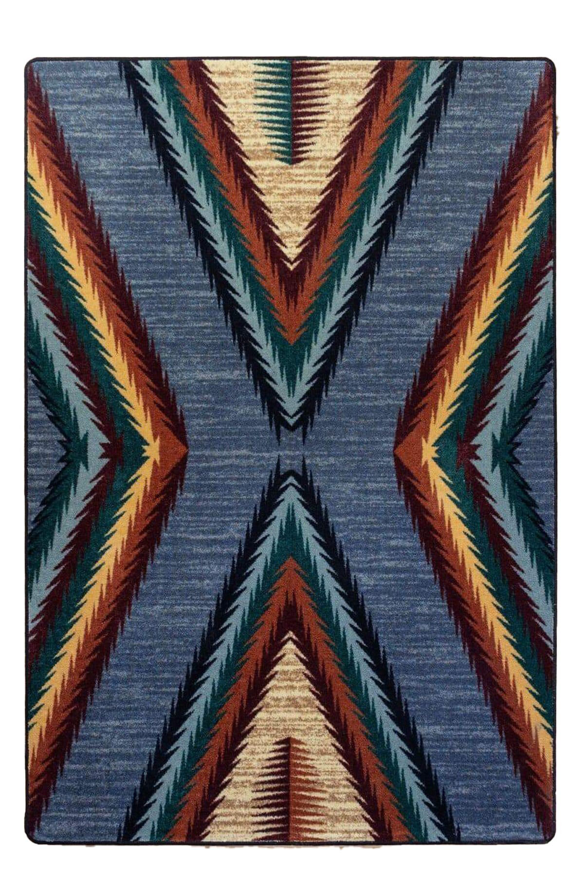 Foundry Select Geometric Pattern Multi-Colored Woven Base Rug | Wayfair