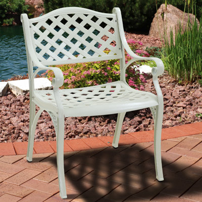 Chaise d'extérieur en fonte d'aluminium