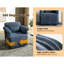 Fauteuil pivotant bleu Aurianna