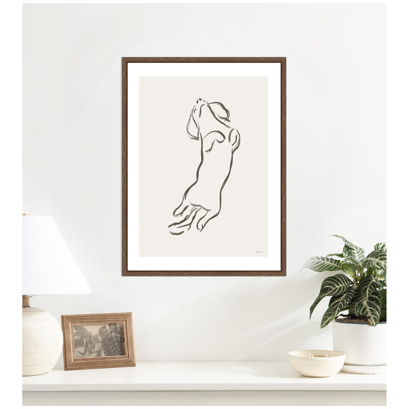 «Dachshund Dog» par Gabrielly Guedes, reproduction d'art sur toile encadrée