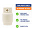Flame King 20LB Empty Steel Floor Buffer Propane Tank Cylinder with Vapour Valve & Level Gauge