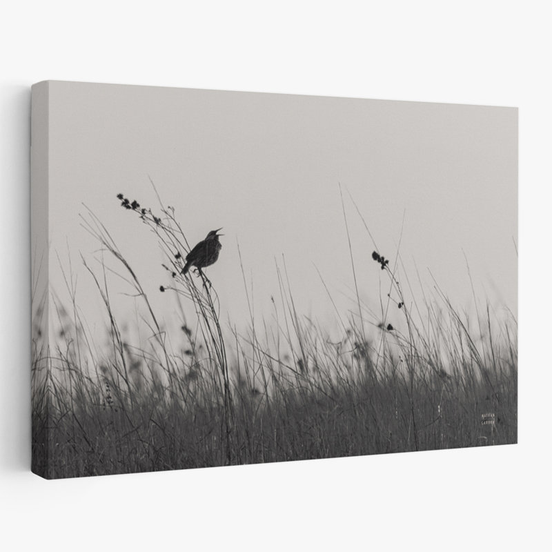 Contemporary Meadowlark Call BW, H 24 po x l 16 po