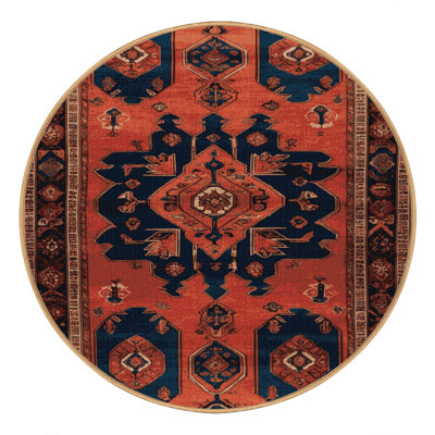 Machine Washable Persian Brown Area Rug