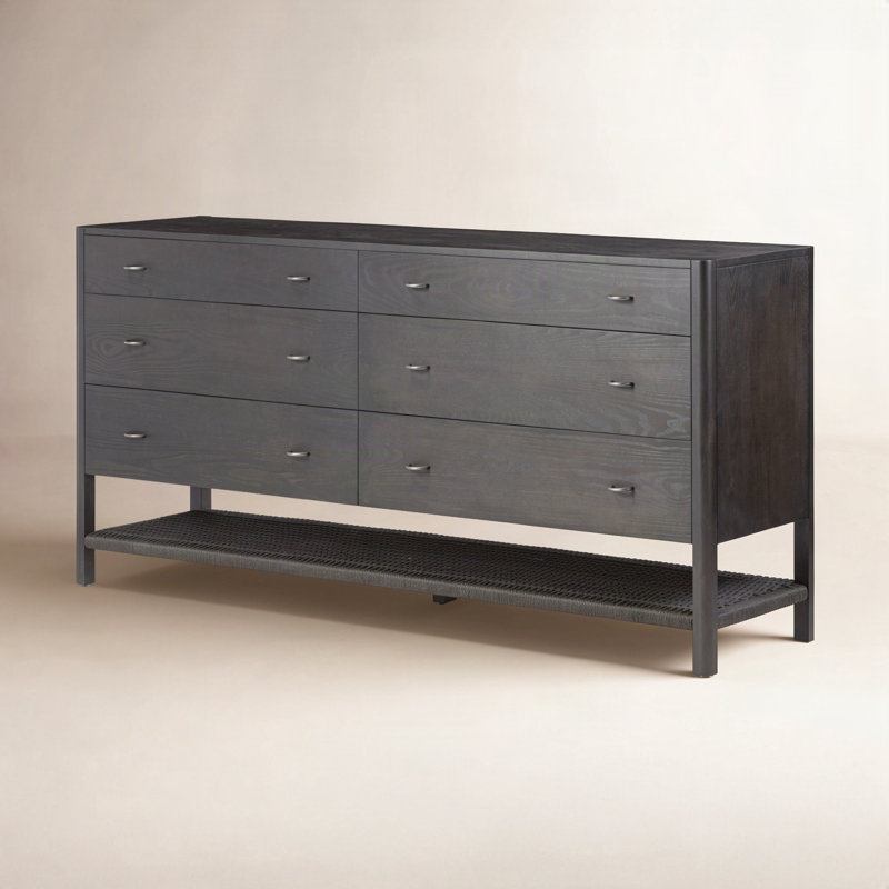 Zuma 6 - Drawer Dresser, Smoked Black Ash