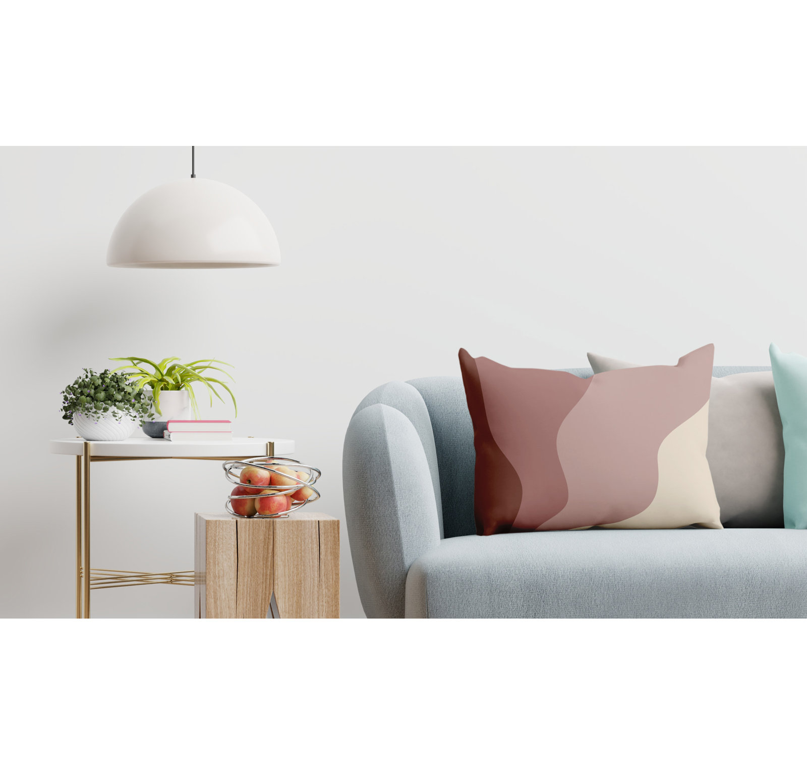 Bunko Ombre Indoor/Outdoor Throw Pillow, Terracotta, 14" x 20", Rectangle
