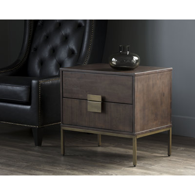 Sadhia 2 - Drawer Nightstand - Brown