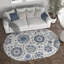 Tapis bleu marine / crème Majoros-25248328