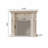 47.24"Modern White Carved Fireplace Mantel-118339421