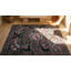 Tapis crocheté antique en laine et coton multicolore