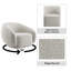 Fauteuil Isabel Beige Boucle pivotant