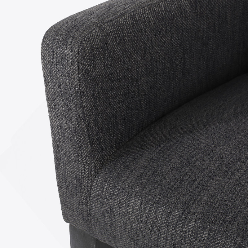 Tabourets de comptoir rembourrés de 30,5 pouces, Gris anthracite