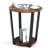 17 Stories 2-Tier Round End Table with Shelf and Metal Frame-890668914