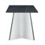 Table de salle à manger 63 po x 31,5 po x 30 po en marbre noir avec pieds papillon en acier inoxydable