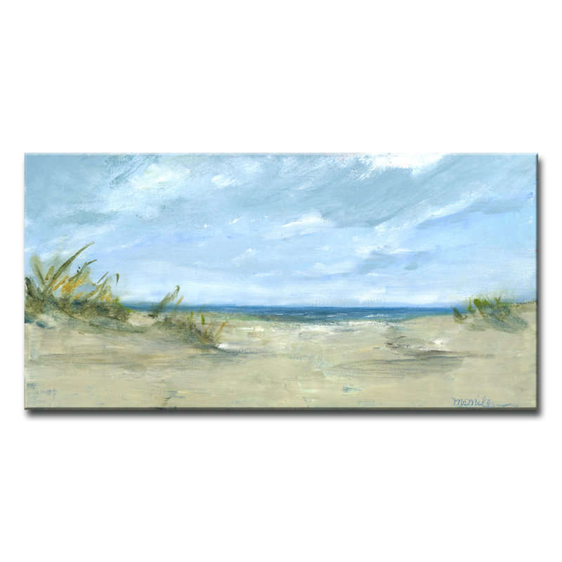 «Sandy Shores» par Dana McMillan, reproduction d'art sur toile tendue, H 12 po x l 24 po x P 1,5 po