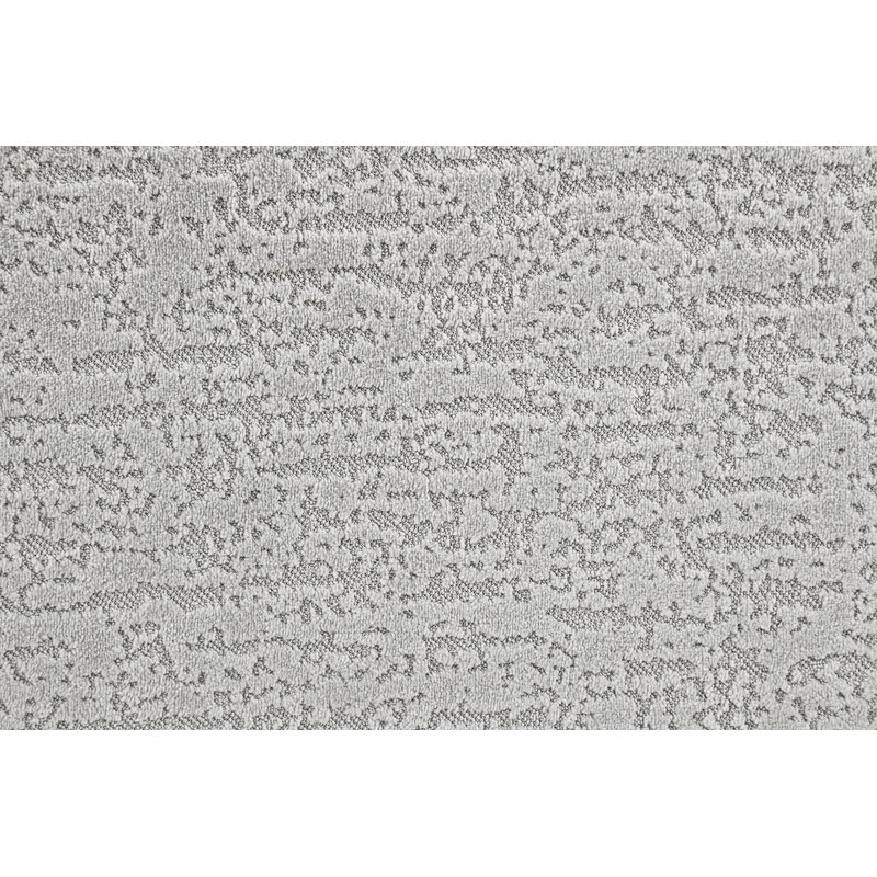 Canapé surdimensionné en chenille Barasa gris avec 5 coussins