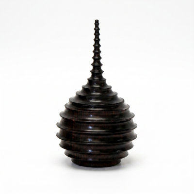 Ebony Wood Collection Wood Jar