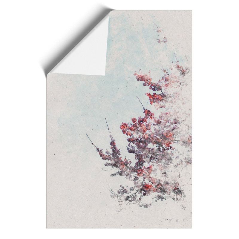 Branches of a Cherry Blossom Tree Watercolour - Frameless Print, 42cm H x 30cm W x 0.1cm D
