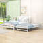 Lit plateforme double en bois avec lit gigogne réglable simple et tête de lit-1297592219
