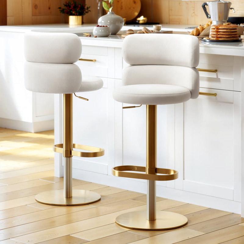 Height Adjustable Swivel Bar Stool