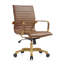 Chaise de bureau en cuir Sorrells-1800635292