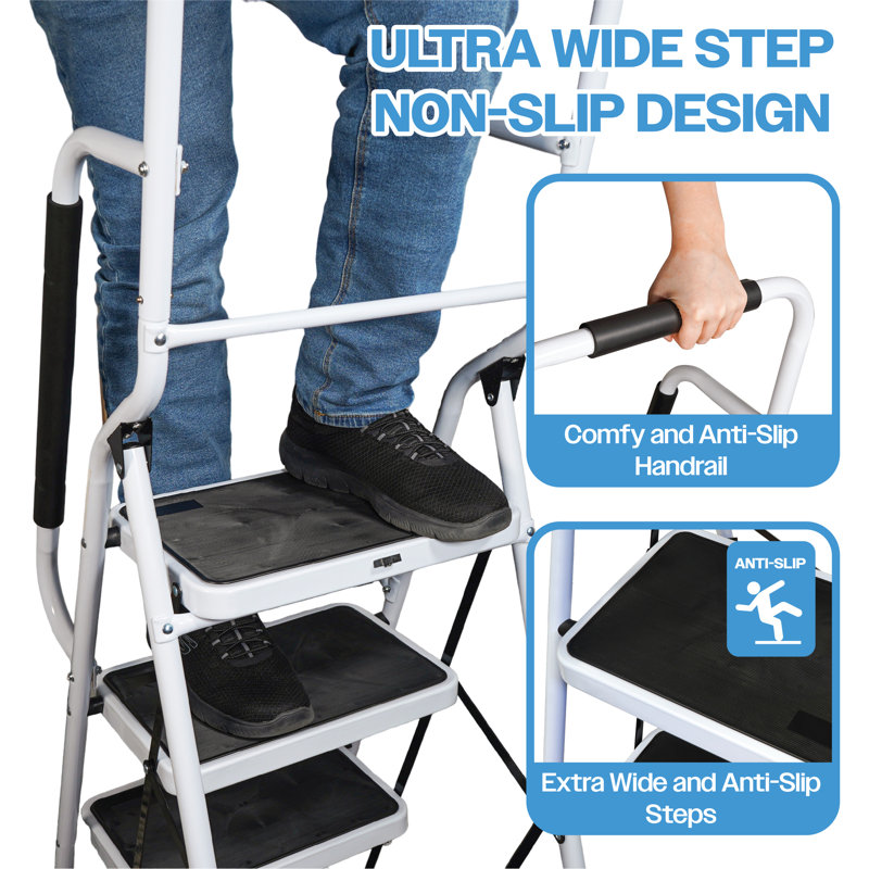 4 - Step Metal Folding Step Ladder