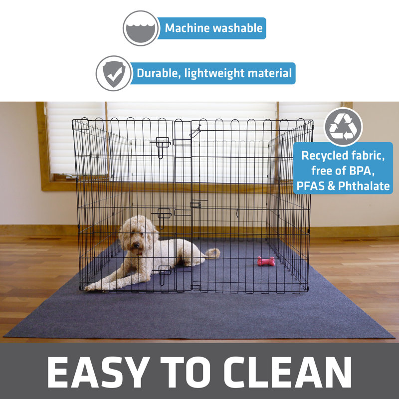 Drymate Charcoal Extra Large Waterproof Dog Playpen Mat