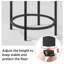 Table d'appoint ronde avec plateau en verre-2027567626