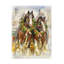 Modern and Contemporary Modern and Contemporary Trudi Simmonds Christmas Clydesdales sur toile-90733838