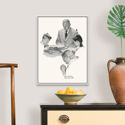 «Norman Rockwell Thanksgiving», art mural sur toile