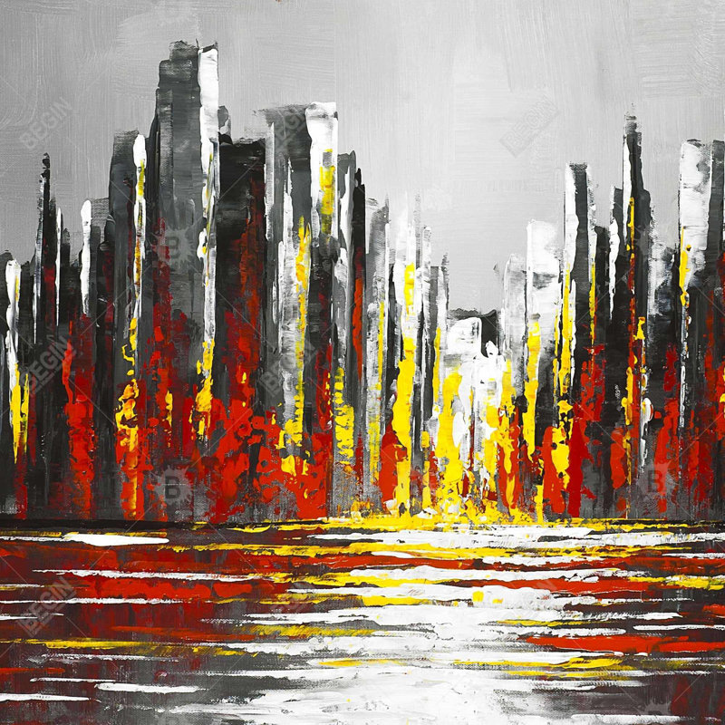 " Abstract Red Skyline "