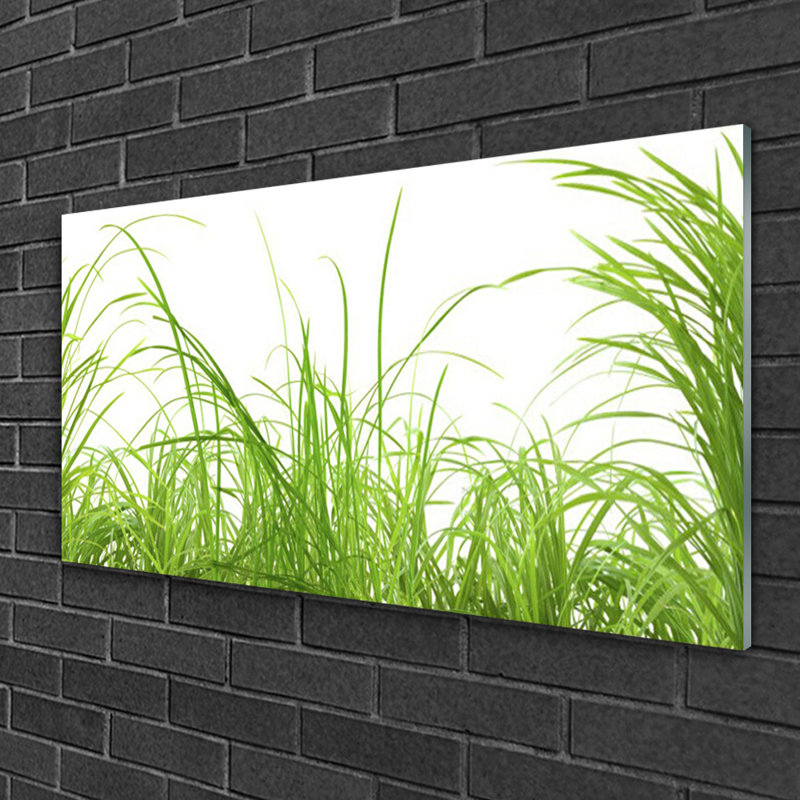 Grass Nature 1 Piece Wall Art on Glass
