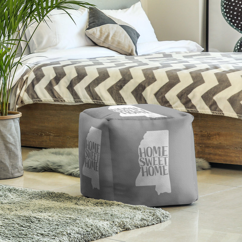 Repose-pieds à cubes mississippi the home, Gris