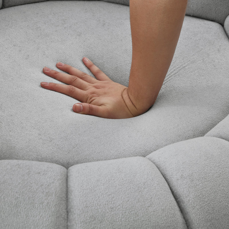 Fauteuil d'appoint pivotant 360 ° Fauteuil pivotant, Gris