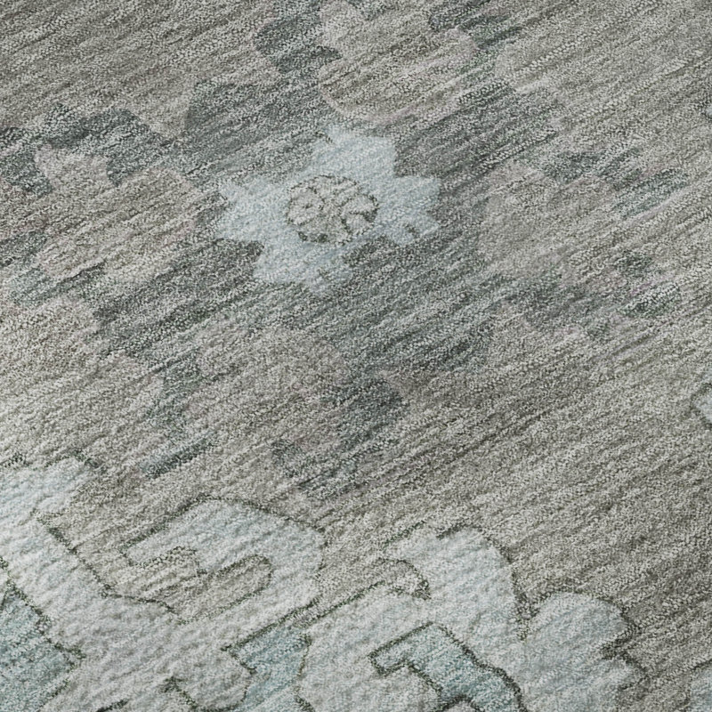 Premium Machine Washable Lubbers AMF1731 Global Rug, Rectangle 10' x 14'
